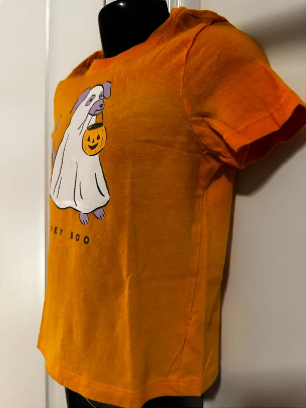 Old Navy Hey Boo Halloween Dog Graphic Tee